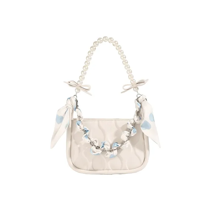 TOUTOU PU Handbag Regular Women's Birch White/Sea Salt Blue