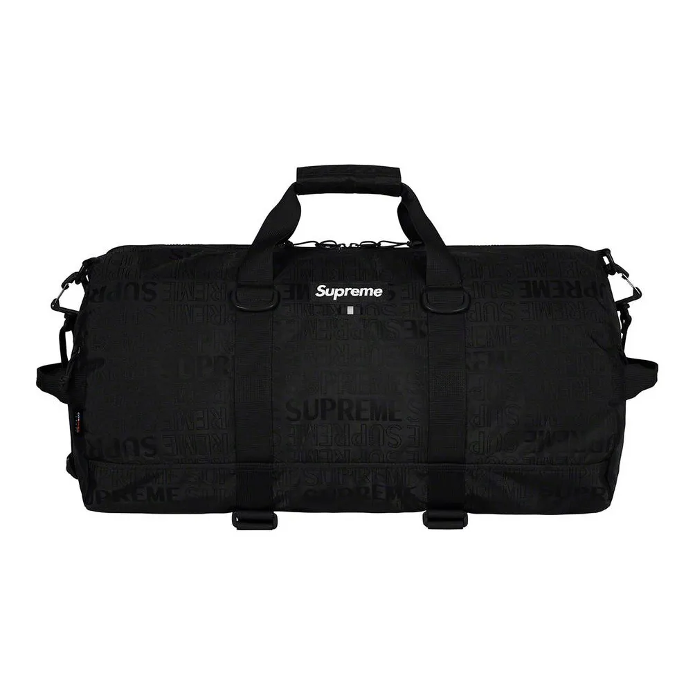 Supreme SS19 Nylon Gym Bag Travel Bag Unisex Black