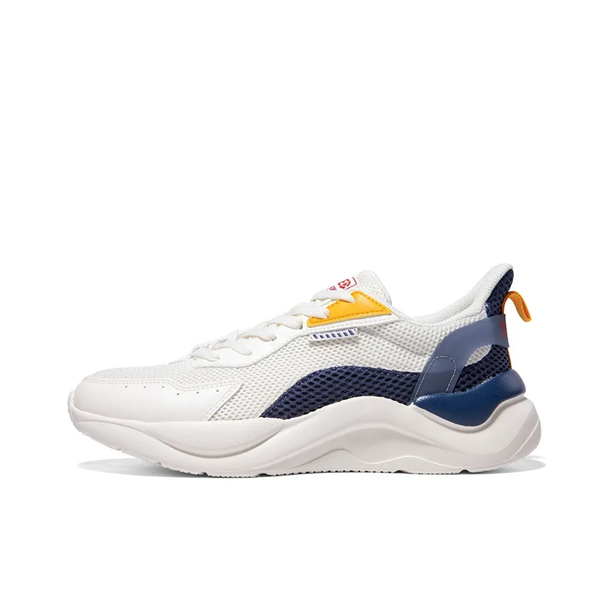 361° Cushioning Abrasion Resistant Breathable Low Top Sports Casual Shoes Squad Men's White Blue