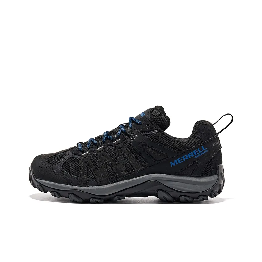MERRELL Accentor 3 WP Shock-Absorbing Non-Slip Waterproof Breathable And Lightweight Low-Top Outdoor Shoes Men's Black