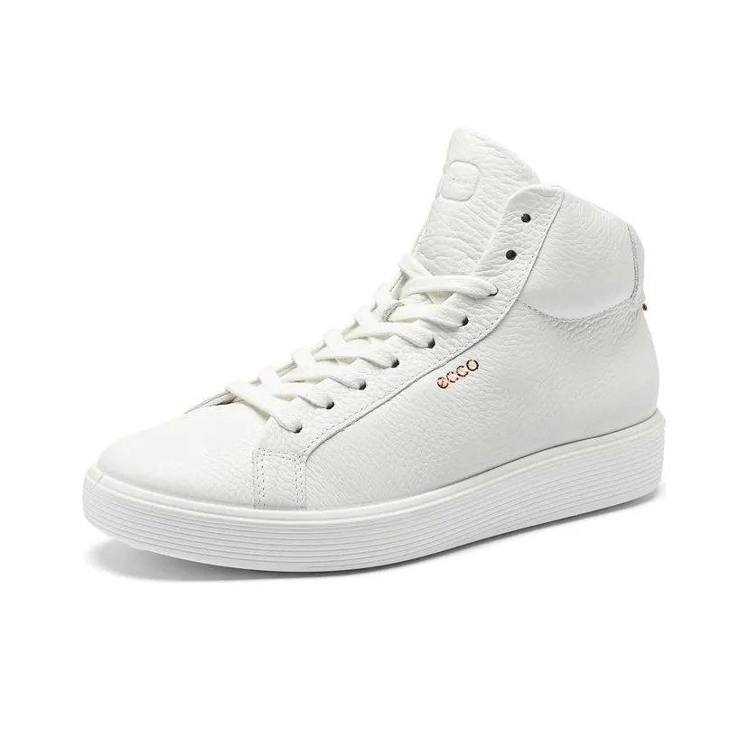 Ecco SoftCool 60th Anniversary Высокие Кроссовки для скейтбординга Женские Белые