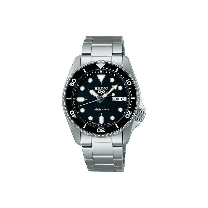 SEIKO Mechanical Movement Stainless Steel Strap Watch Men's Watches Black Dial SBSA225