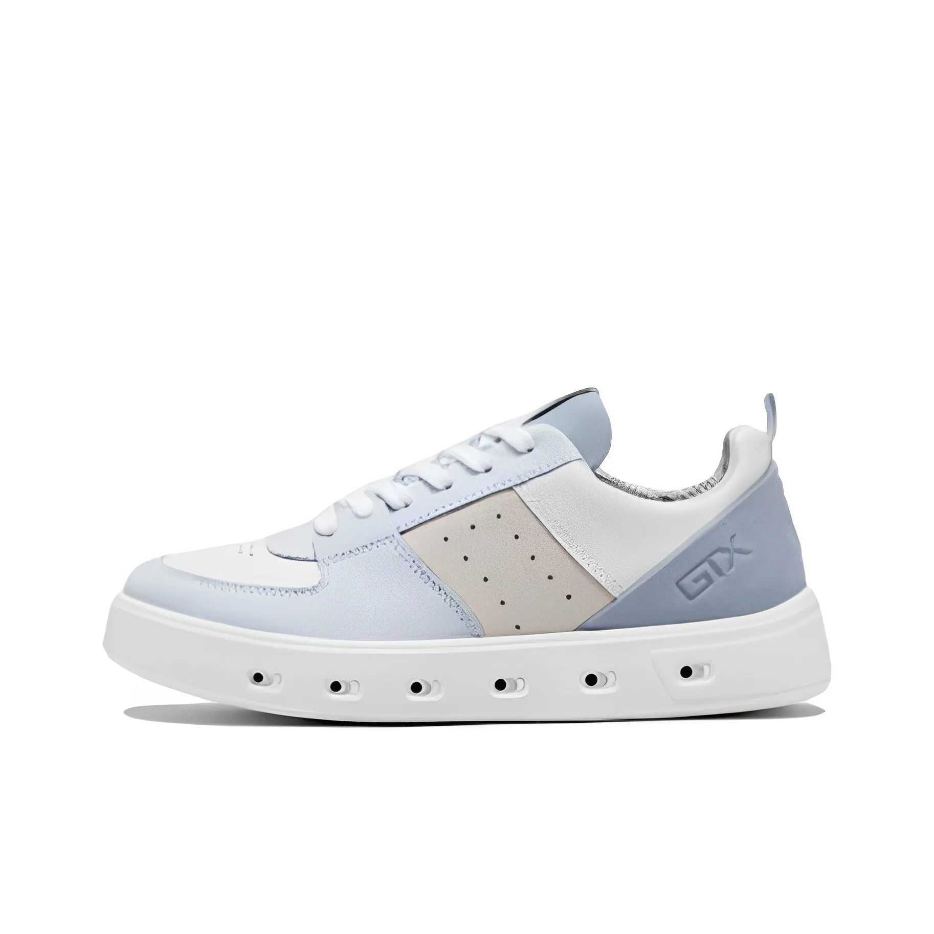 Ecco Street 720 Series Low Top Stylish Skateboarding Shoes Women's Sky Blue