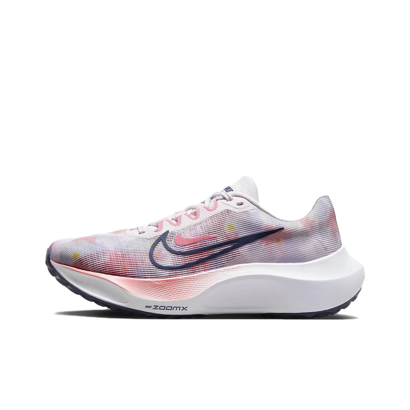 Nike Zoom Fly 5 Low Топ Карбоновая плита Беговые кроссовки Женские Белый Розовый