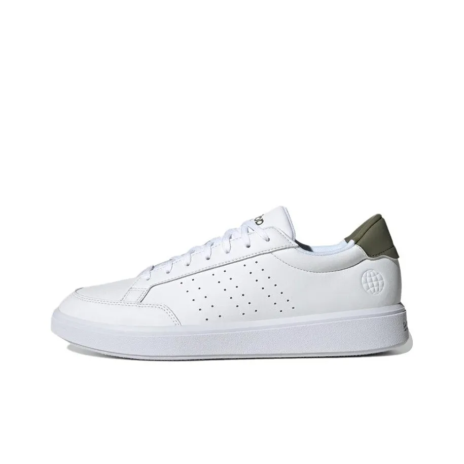 Adidas Neo Nova Court Slip Resistant Abrasion Resistant Низкие Скейтбординг Кроссовки Мужские Белые
