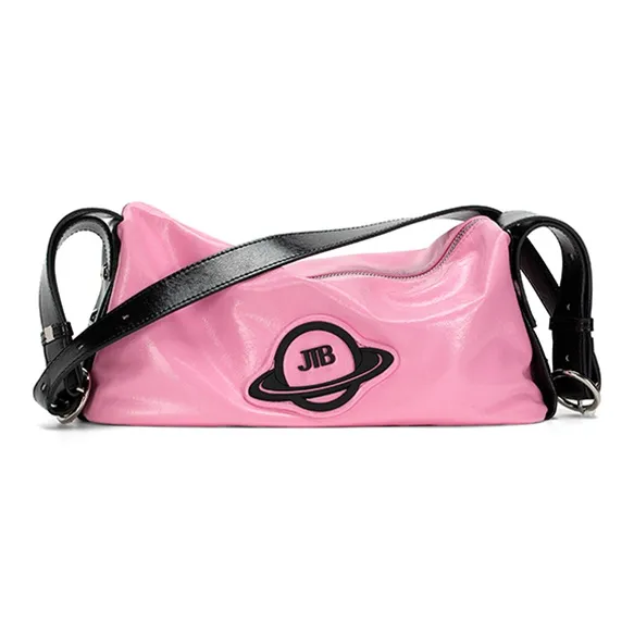 JELLYTOYBOY Коровья кожа Star Travel Сумка Сумка через плечо Большая Унисекс Розовый Белый