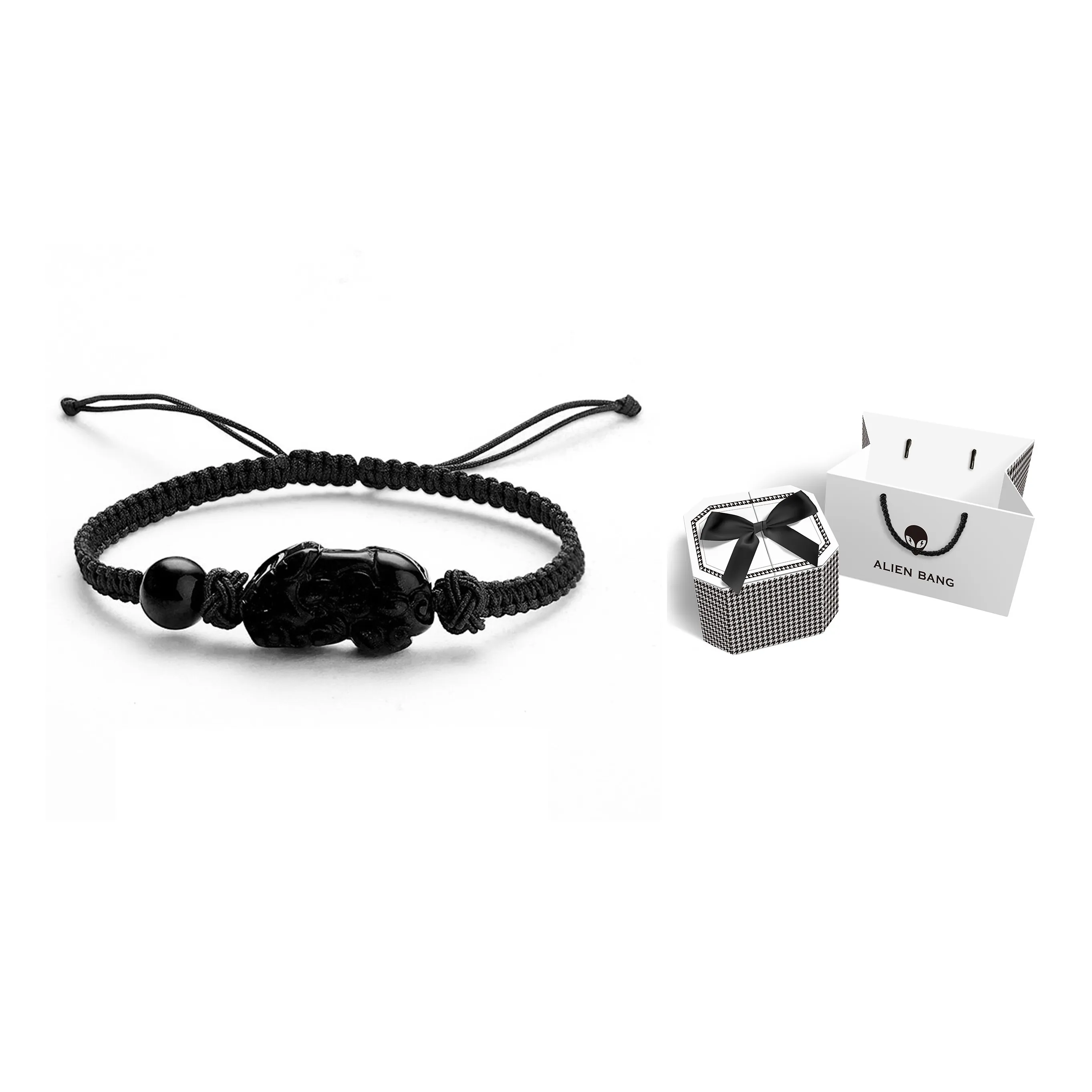 ALIEN BANG Obsidian Bracelets Men's