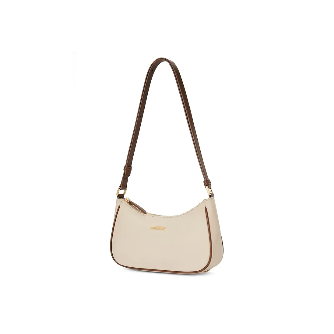 GOLF Fabric Commute Bag, Shoulder Bag Medium Size Women's Classic Black/Khaki & Brown