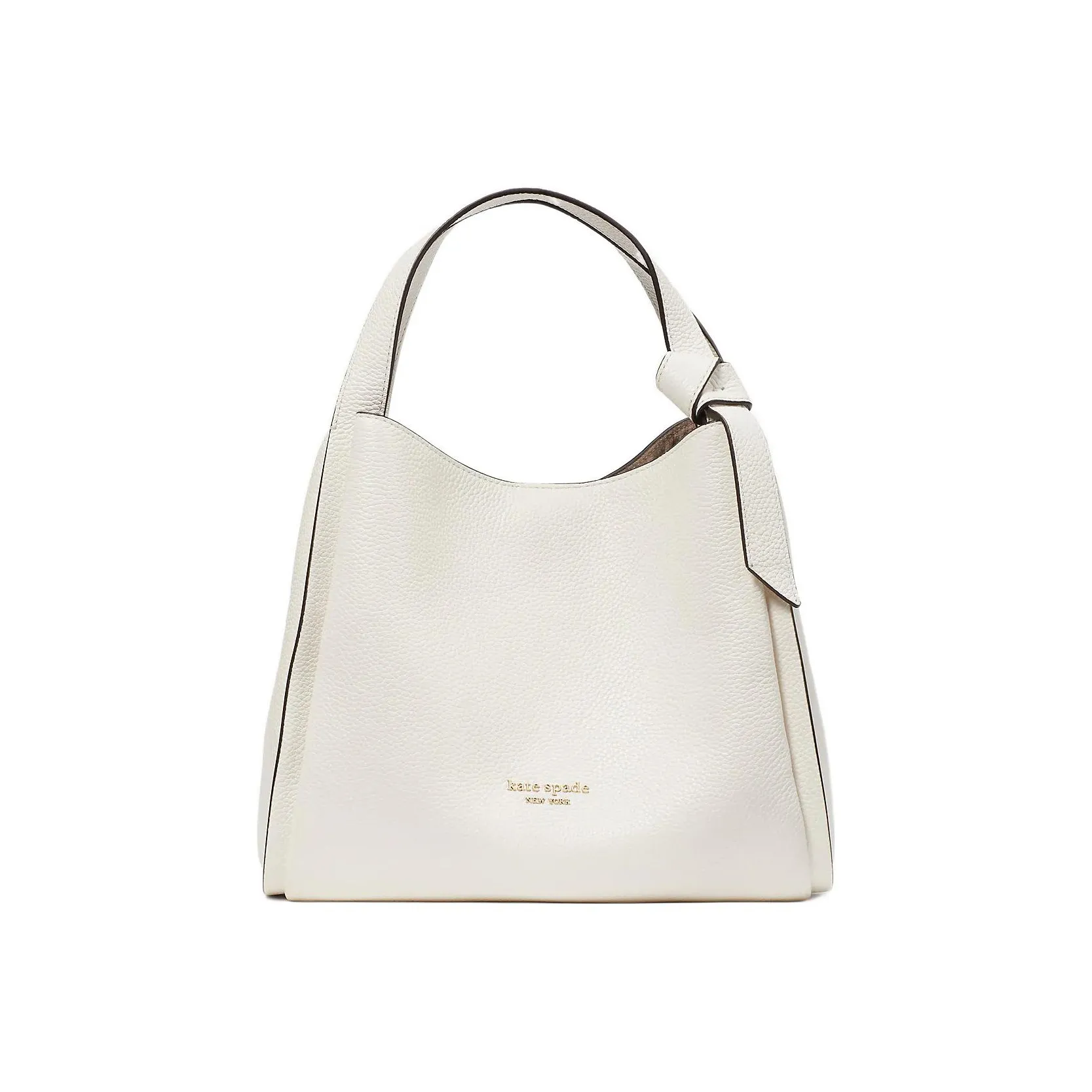 Kate Spade Knott Cow Leather Tote Bag, Shopping Bag, Handbag, Shoulder Bag, Crossbody Bag Medium Size Women's White