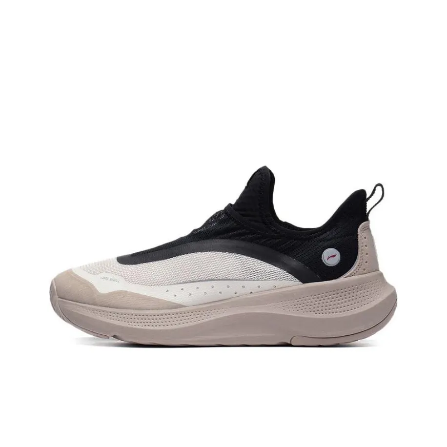 LiNing SOFT GO противоскользящий устойчивый к истиранию дышащий низкий топ спортивная повседневная обувь мужская серый черный