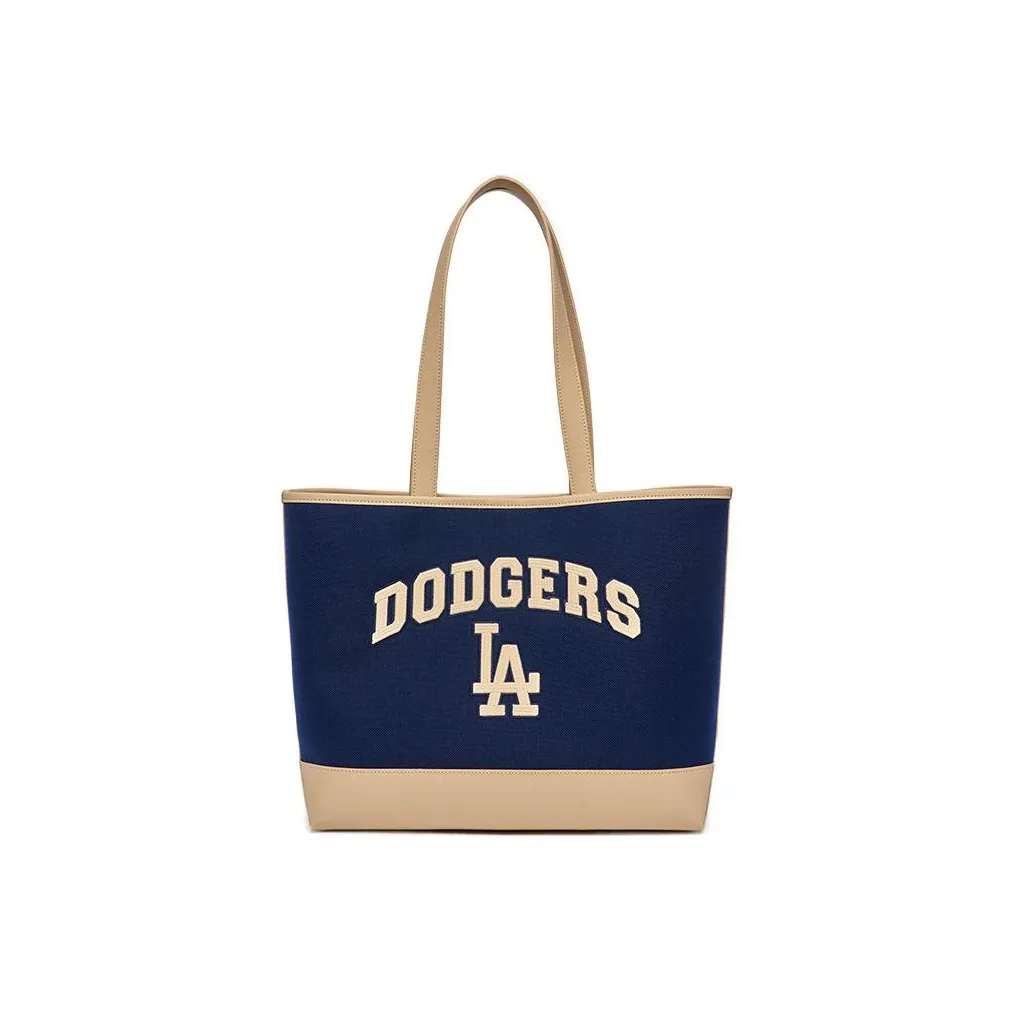 MLB Artificial Leather Tote Bag Shopping Bag Commute Bag Handbag Regular Unisex Navy Blue
