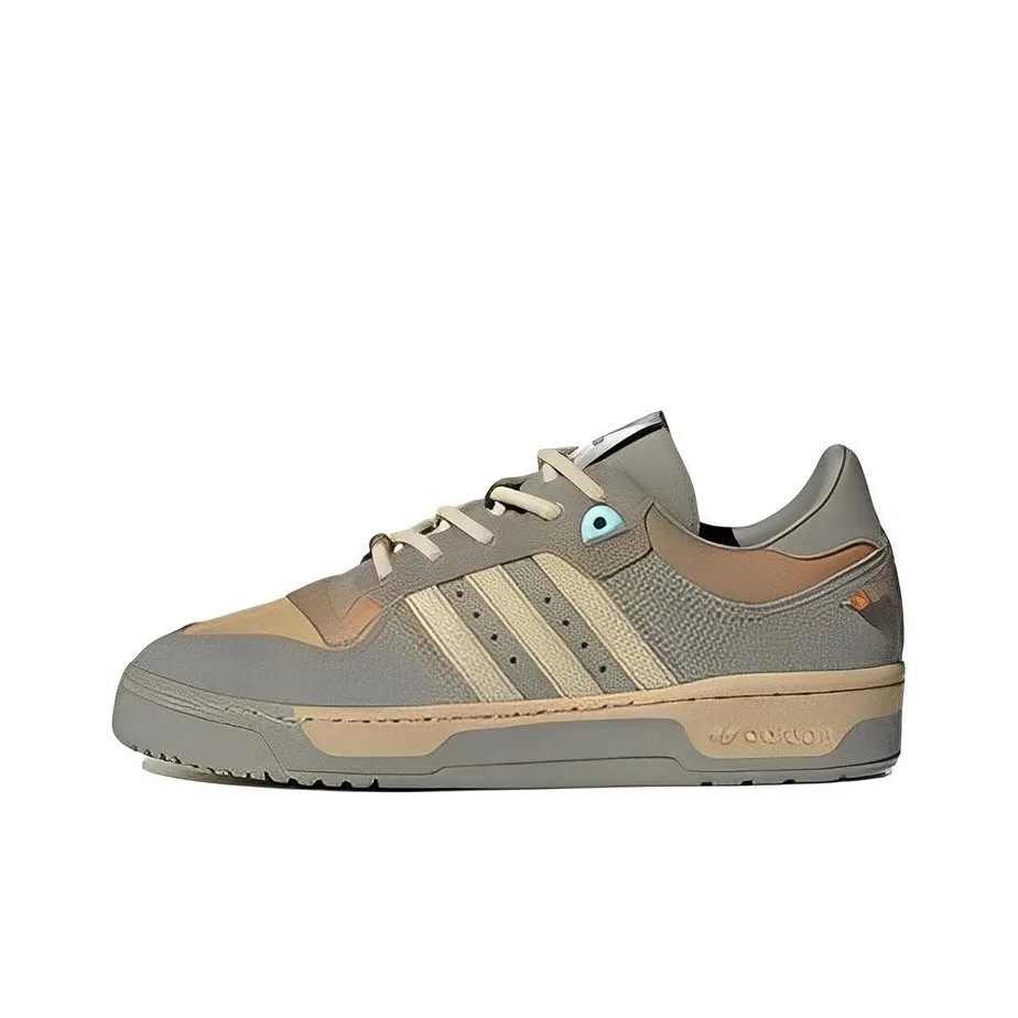 Adidas Originals Rivalry Slip Resistant Abrasion Resistant Легкий Низкий Топ Скейтборд Кроссовки Унисекс Серый