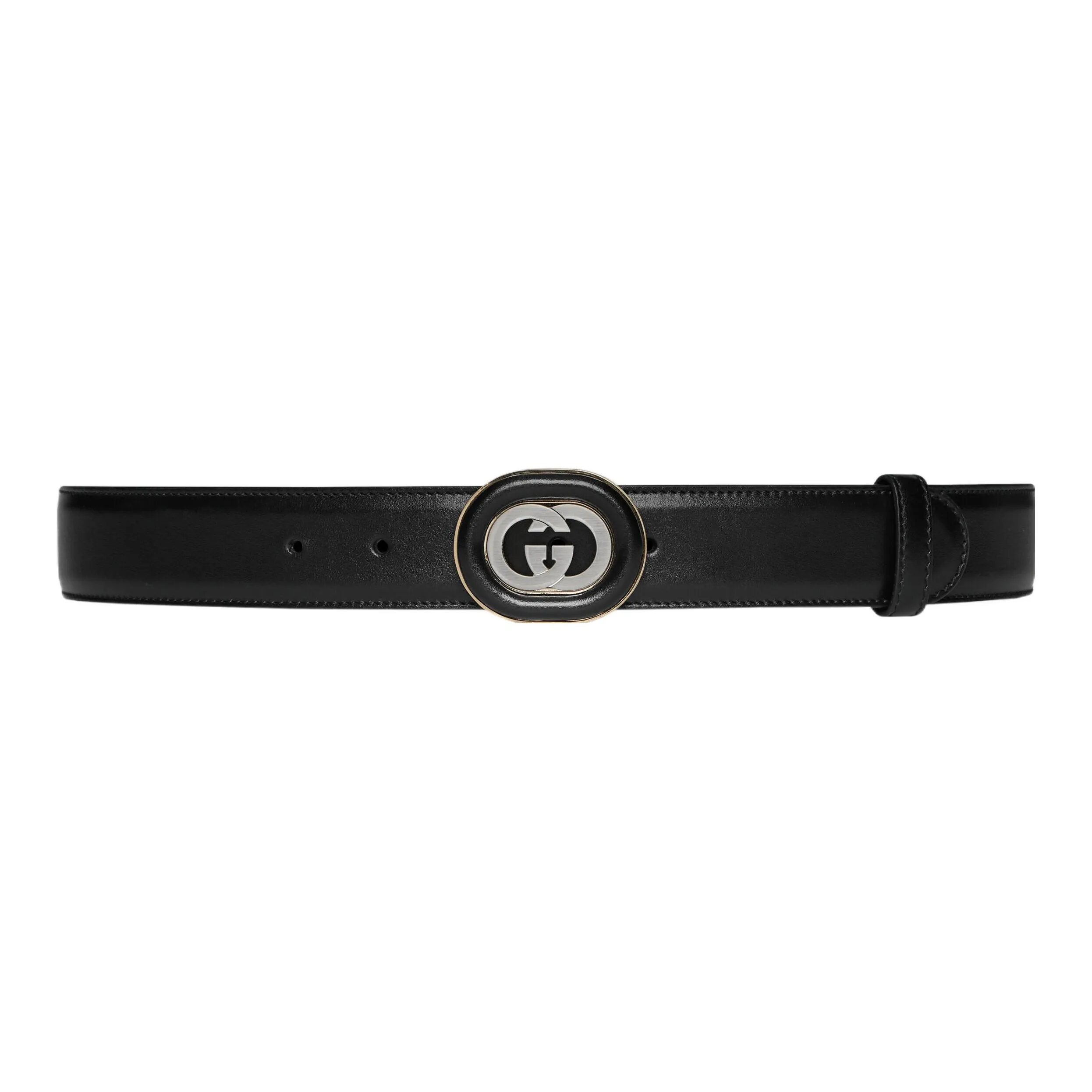GUCCI Leather Belts Men's Black