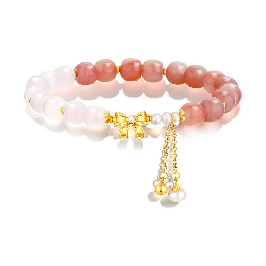 SHARK BABY Agate & Chalcedony Beaded Bracelets Women's