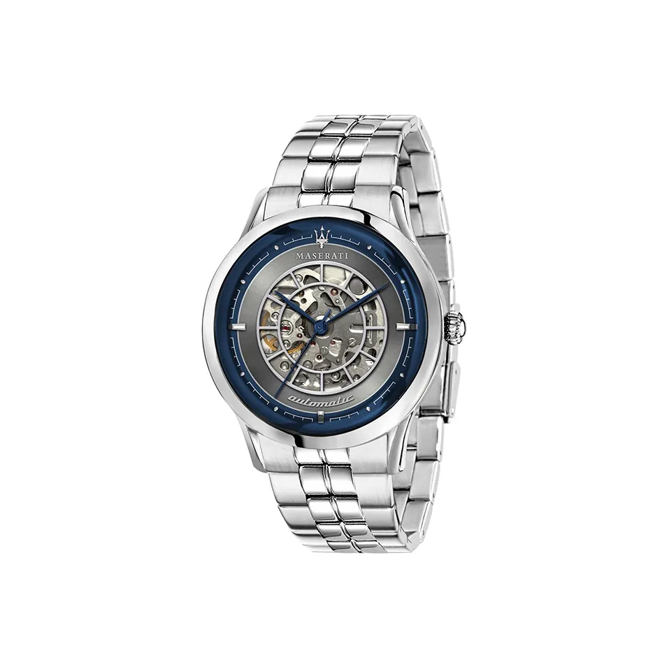 Maserati Мужские часы Автоматический механический механизм корпус из нержавеющей стали ремешок 45 мм циферблат с черепом модель R8823133005