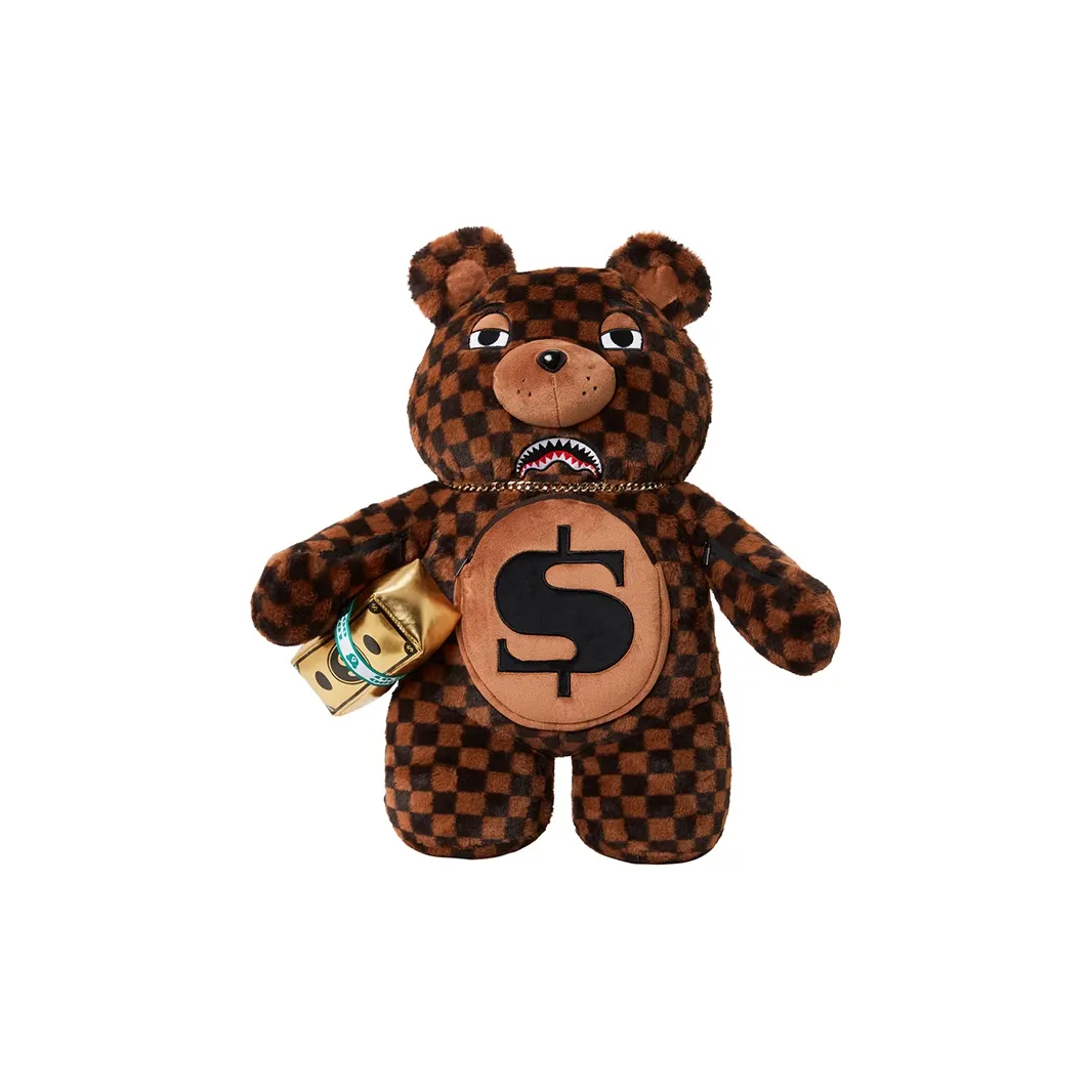 SPRAYGROUND Полиэстер Кукольный Сумка Медведь Сумка Повседневная Сумка Рюкзак Большой Унисекс Коричневый