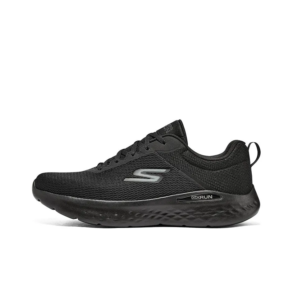 Skechers Go Run Lite Low Топ Беговые кроссовки Мужской Черный