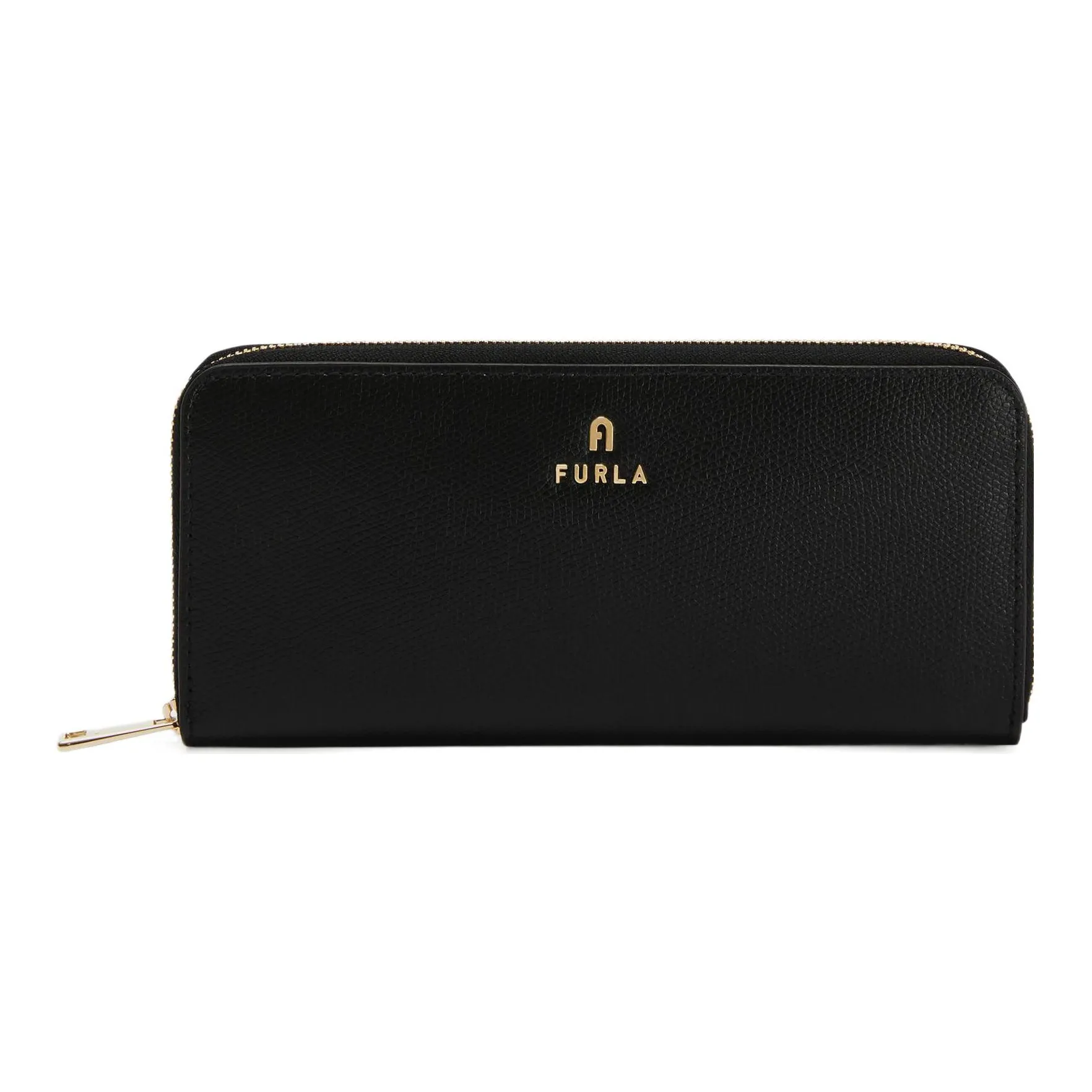 Furla Textured Leather Wallet Extra Large Women's Black