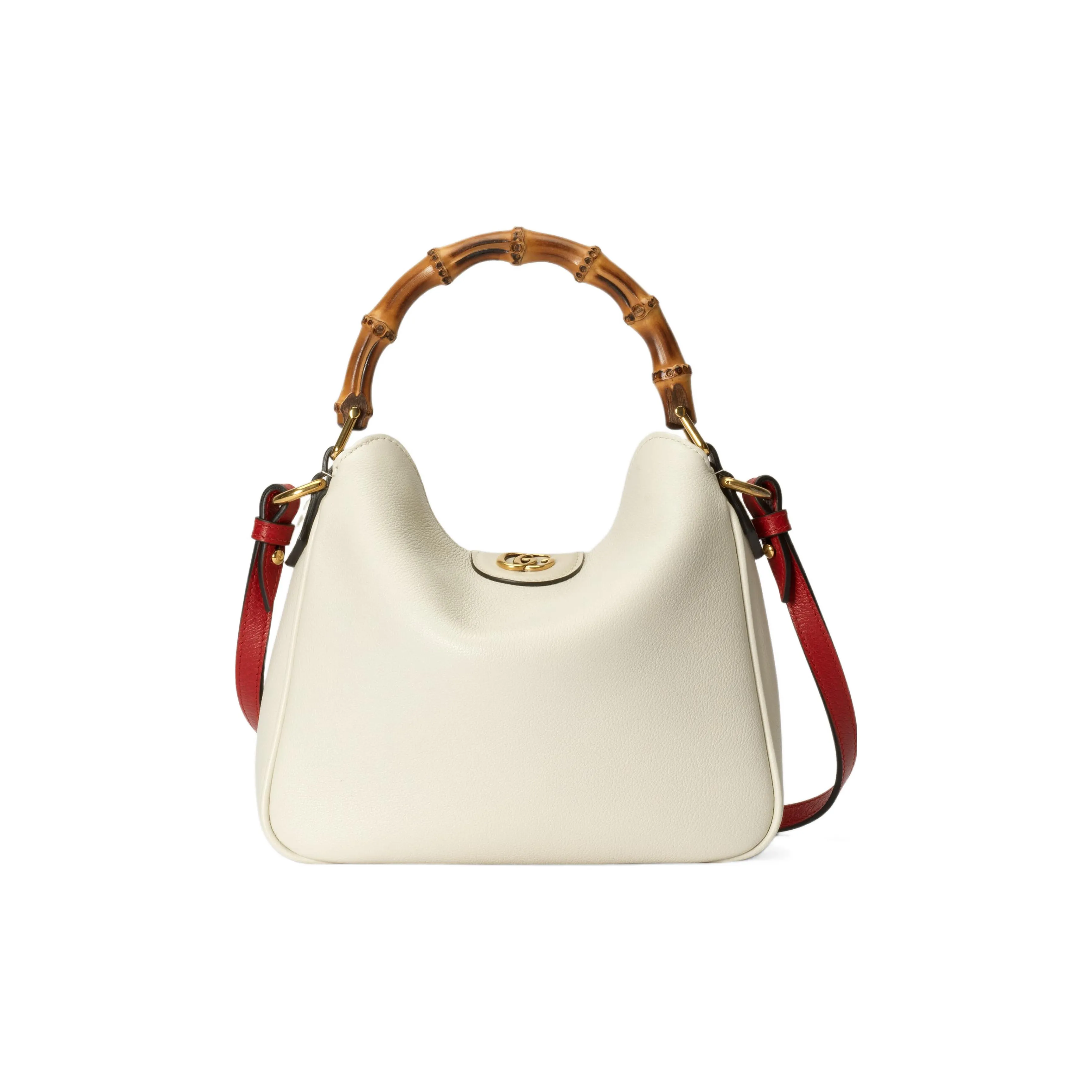 GUCCI Diana Leather Crossbody Bag, Shoulder Bag Trumpets Women's White
