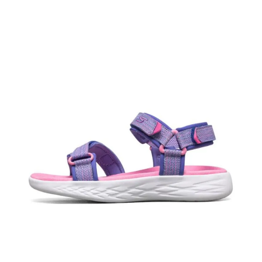 Skechers ON THE GO Children's Sandals Blue Pink Teenagers Сандалии Skechers ON THE GO для детей синие и розовые для подростков