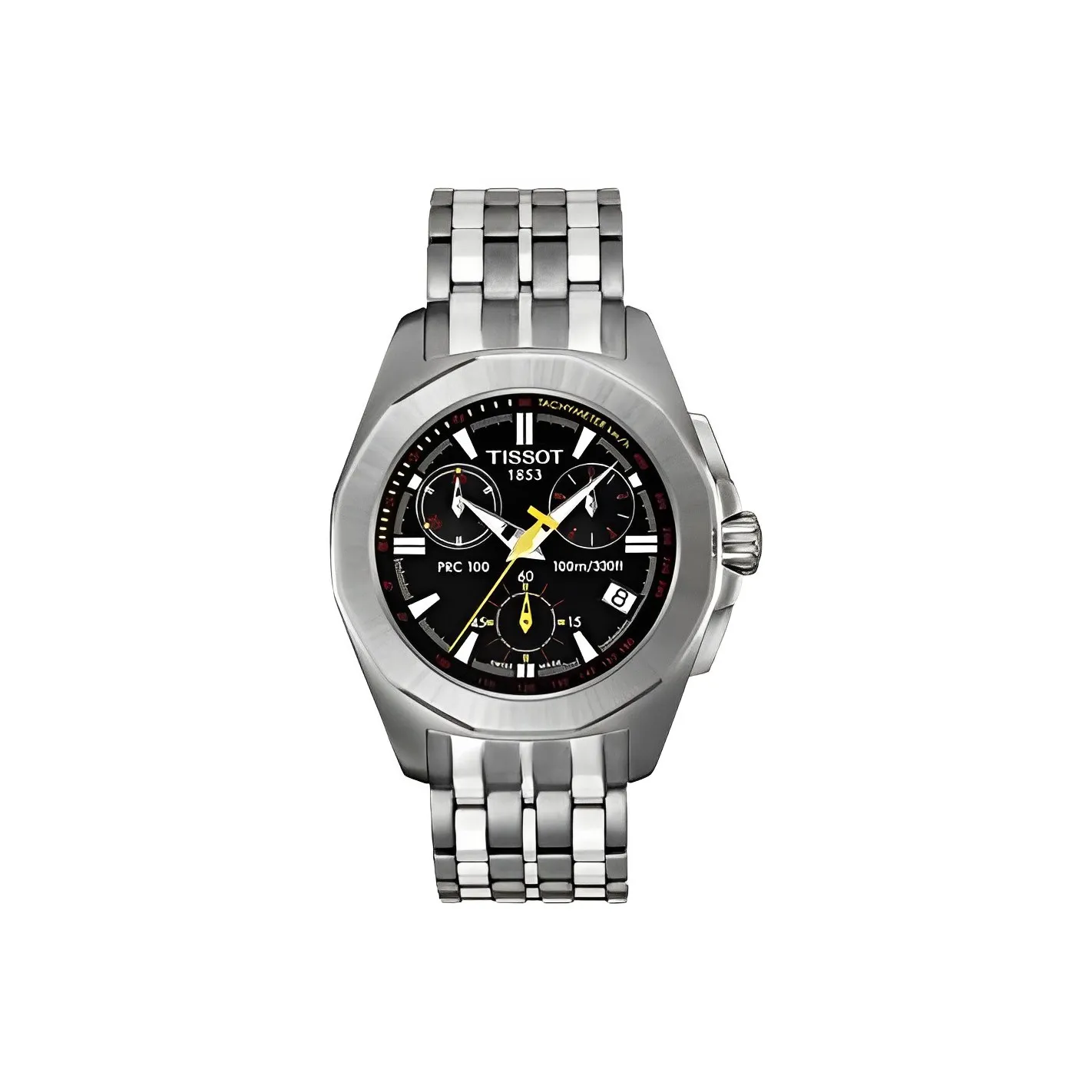 TISSOT Quartz Механизм Женские часы 28 мм Черный циферблат Корпус из нержавеющей стали Ремешок из нержавеющей стали