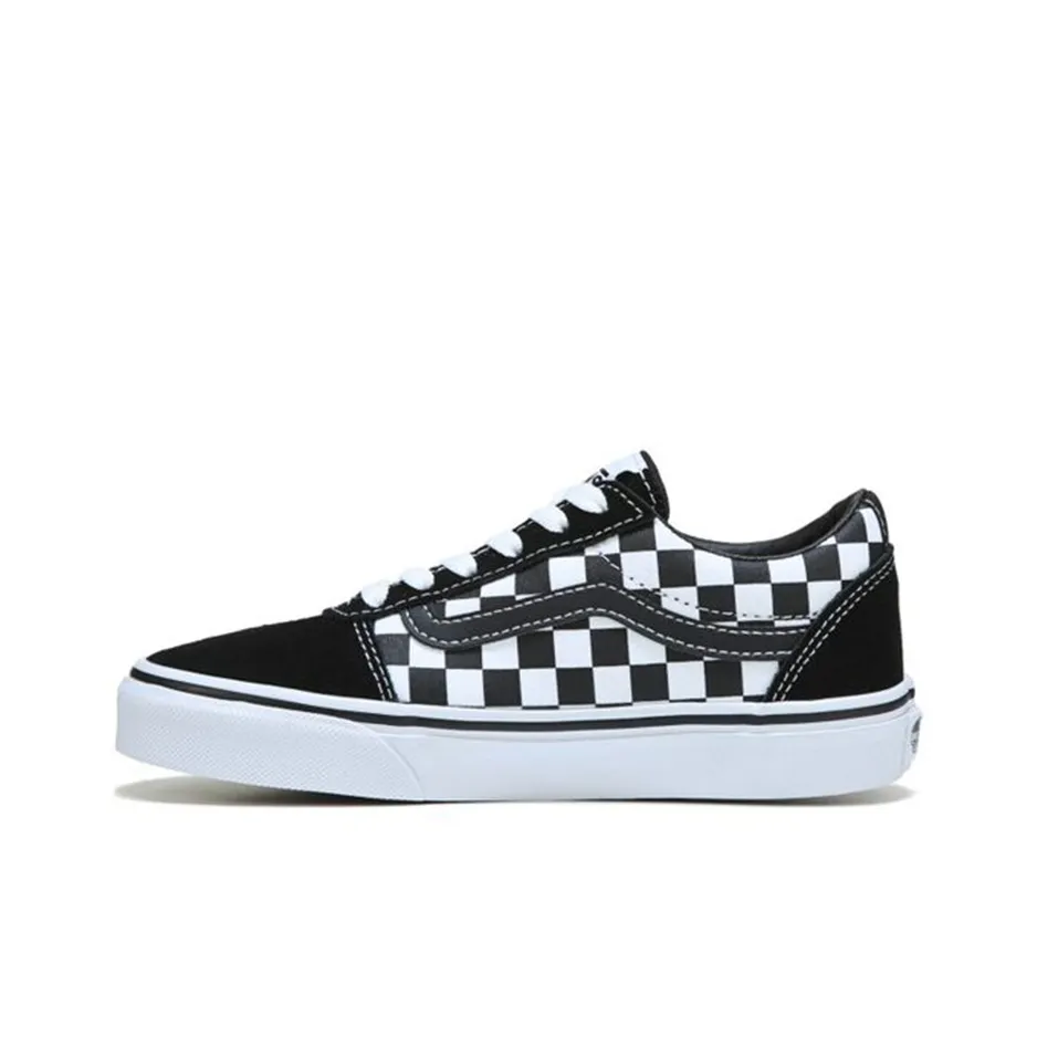 Vans Ward   Kids 'Checkered - Black White'