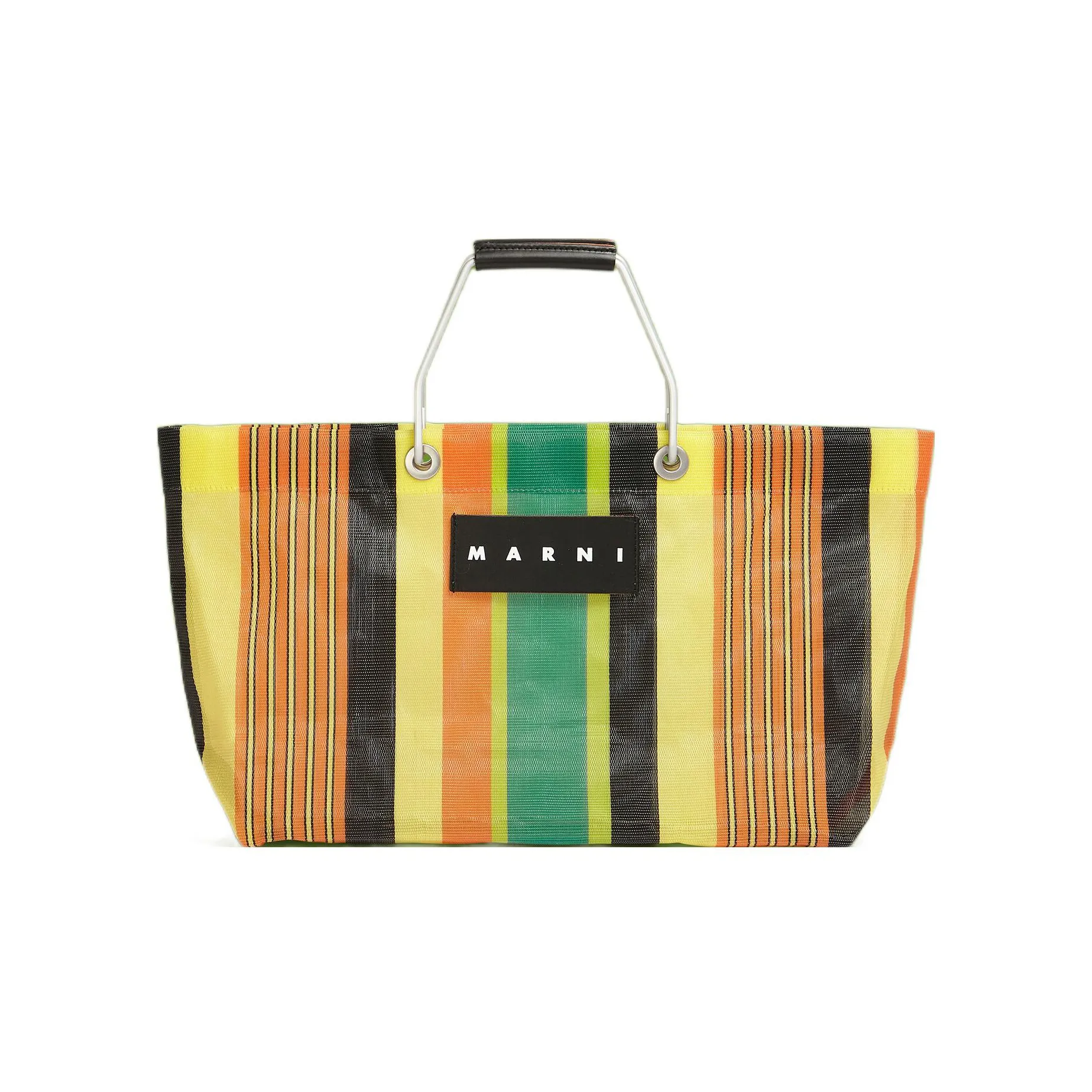 MARNI Полиэтиленовая сумка-корзина Мини Женская Многоцветная Желтая