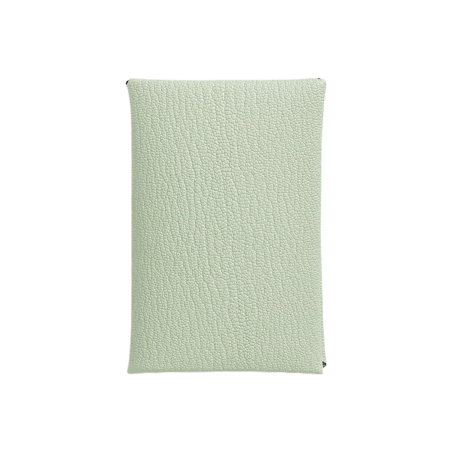 HERMES Calvi Mysore Goat Skin Wallet, Coin Purse, Card Holder Regular Women's Bubble Green/Wind Blue