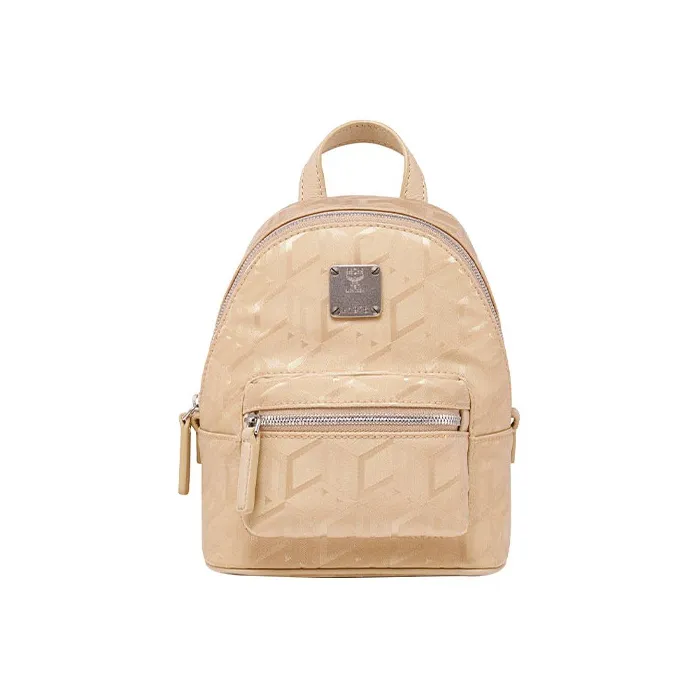 MCM Ткань Рюкзак Мини Женские Пшеница