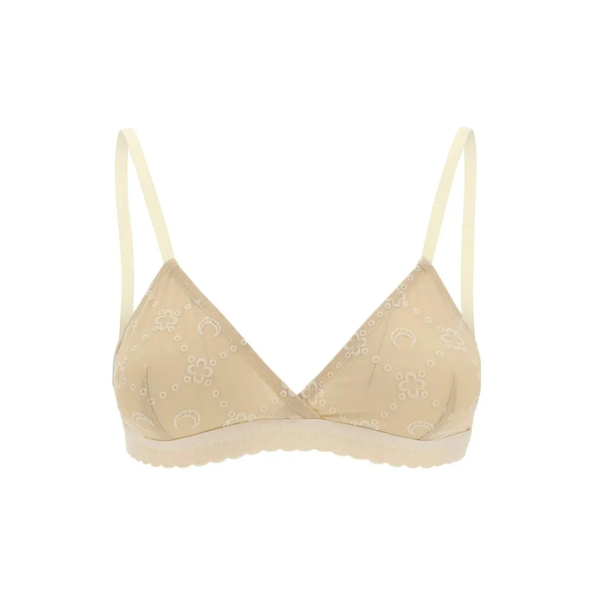 Marine Serre Flocked Mesh Bra