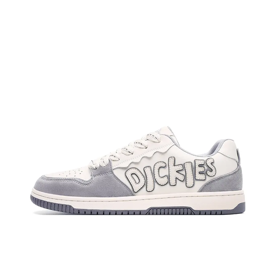 Dickies Anti Slip Wear Resistant Low Top Skateboard Shoes Men's Beige Gray