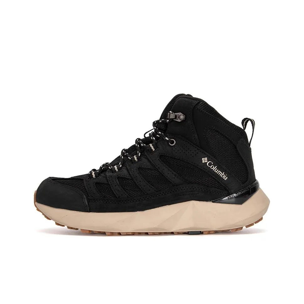 Columbia Outdoor Shoes Men Mid-Top Black/White