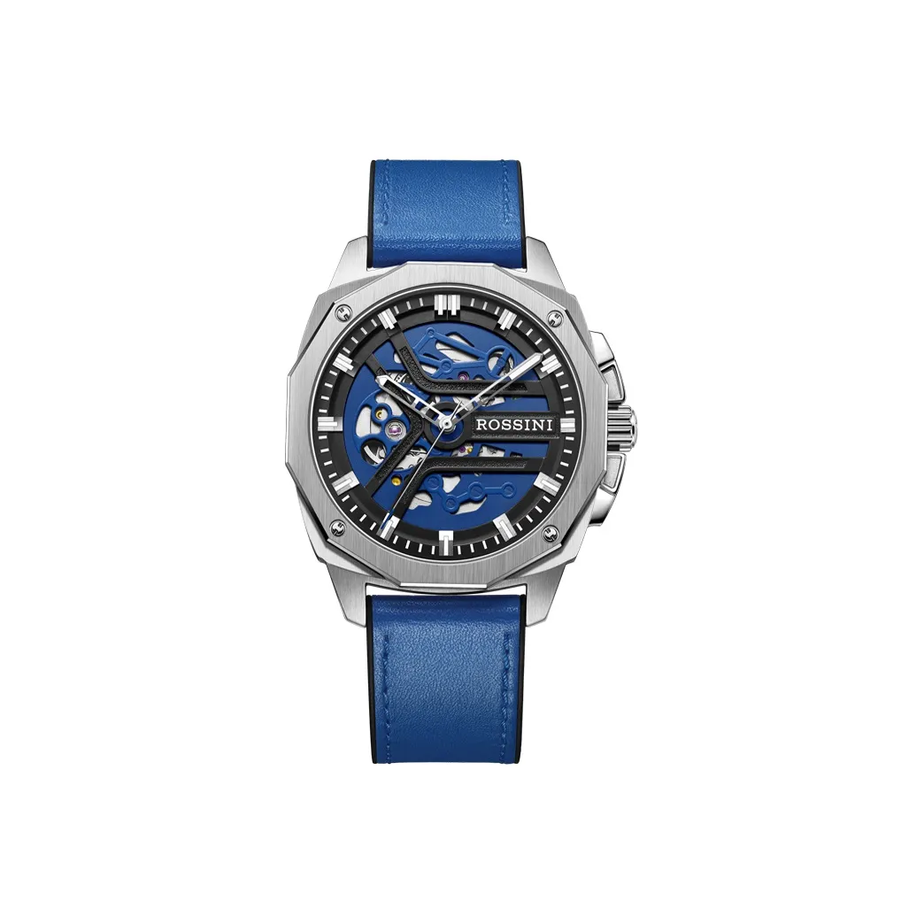 ROSSINI Medallion Collection Механические часы с силиконовым ремешком красный циферблат мужские часы модель 5210057