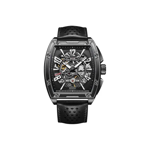 Sea Gull Автоматический Механический Движение Мужские Часы 42mm*40mm Черный