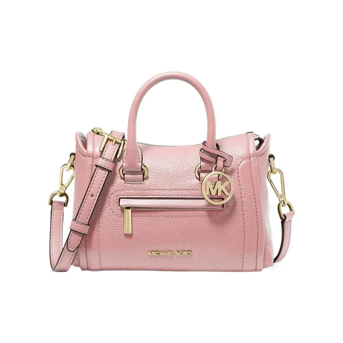MICHAEL KORS Carine Leather Shoulder Bag Crossbody Bag Handbag Extra Small Women's Pink