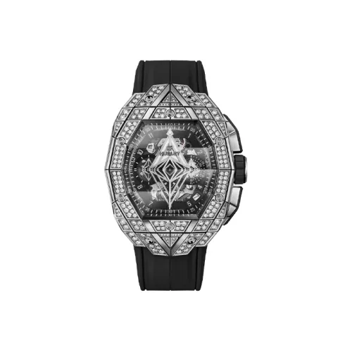 HUBLOT Автоматический Механический Movement Мужские Часы BIG BANG Soul 42mm*15,7mm Серебряные