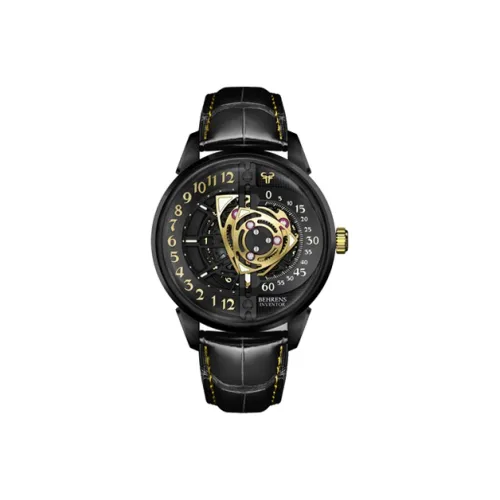 BEHRENS Автоматический Механический Movement Унисекс Часы Rotor Collection 42mm*13,6mm*23mm Золотой