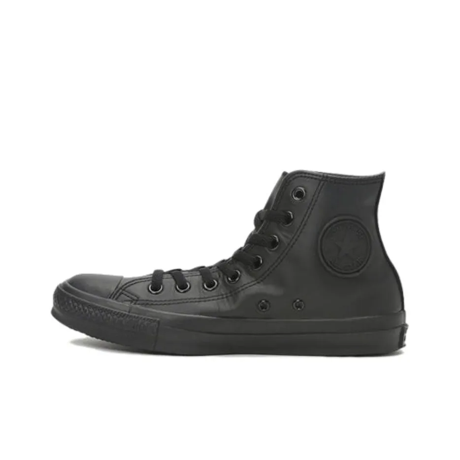 Converse All Star Leather High Top 'Black'