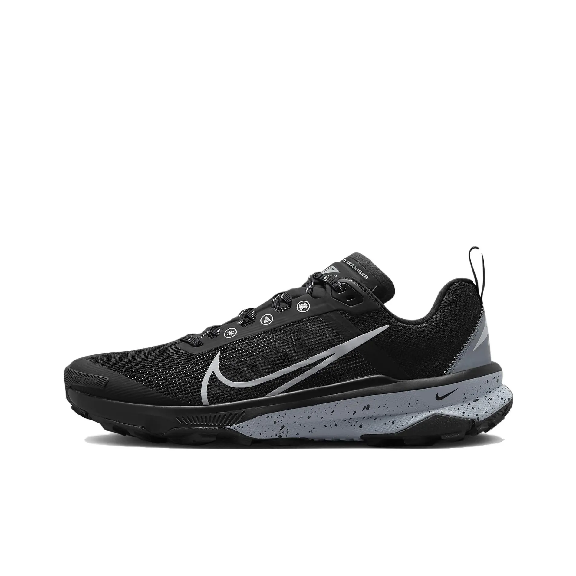 Nike React Terra Kiger 9 Black Reflect Silver Cool Grey Wolf Grey