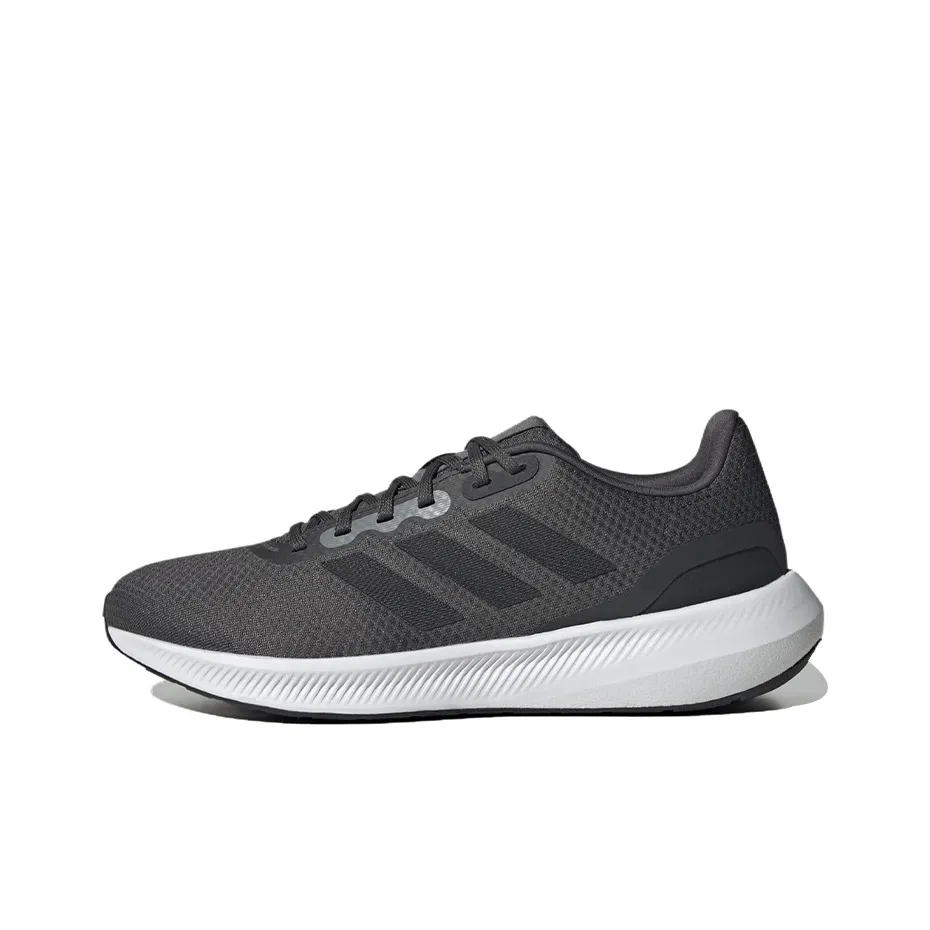 Adidas Slip-resistant Abrasion-resistant Lightweight Low-Top Running Shoes Men's Black Adidas Противоскользящие Устойчивые к истиранию Легкие Низкие Кроссовки для бега Мужские Черные