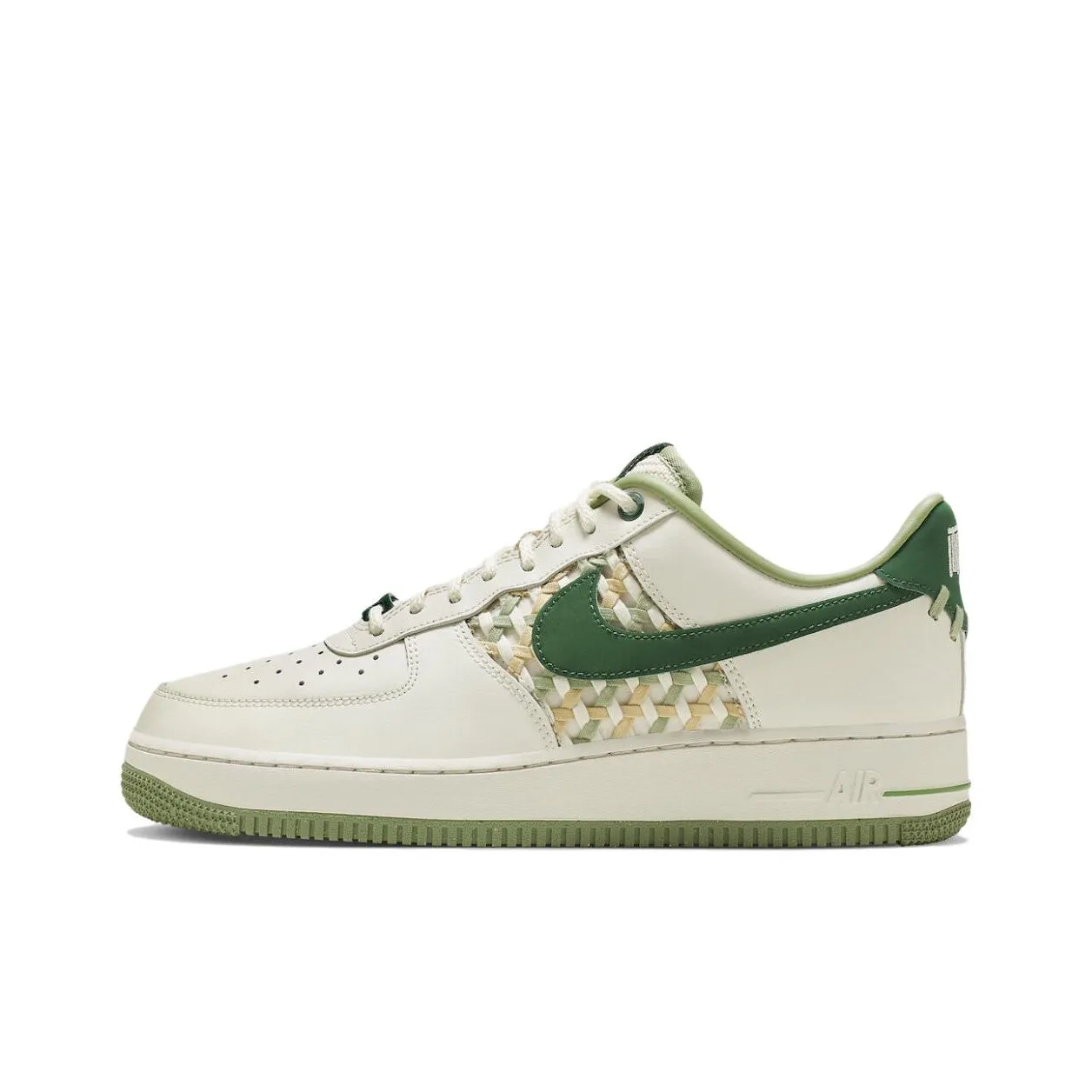 Nike Air Force 1 Low '07 Premium NAI KE Bamboo Weave Sail Gorge Green