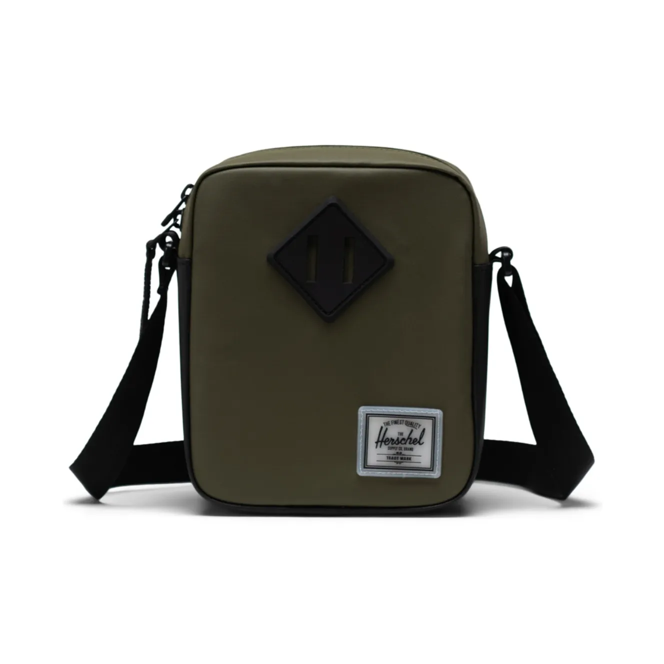 Herschel Переработанный материал Чехол для телефона Маленькая квадратная сумка Сумка через плечо Унисекс Плющево-зеленый