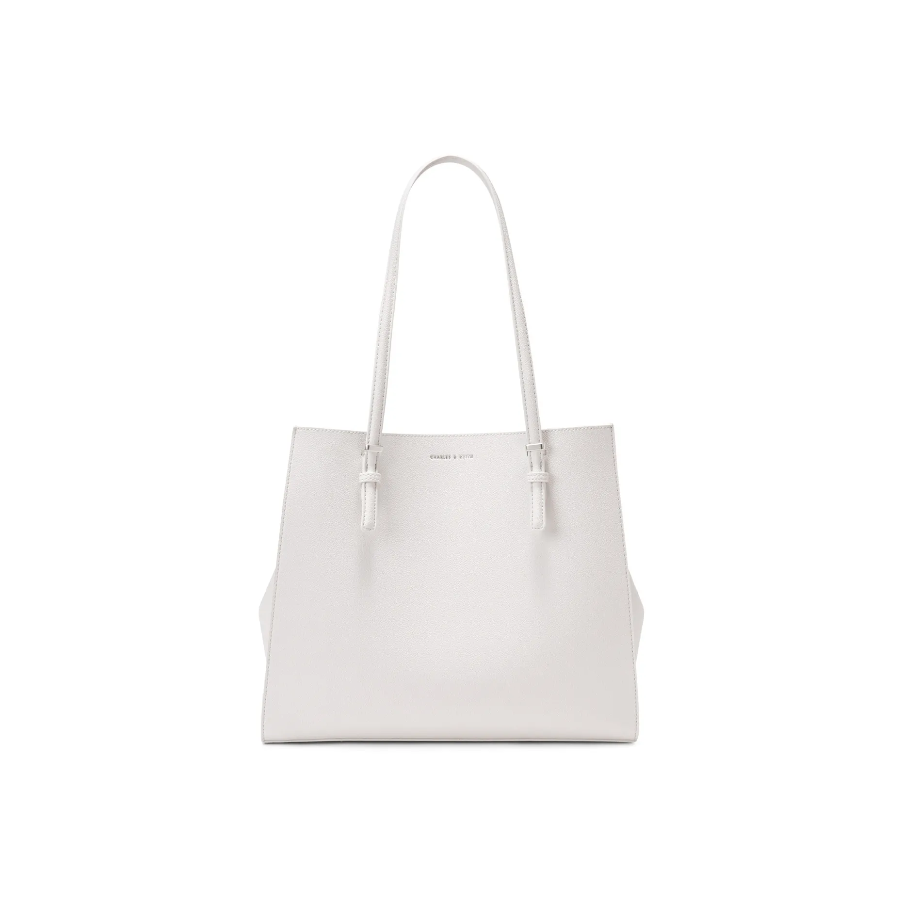 CHARLES&KEITH PU Polyurethane Tote Bag, Shopping Bag, Shoulder Bag Women's Multicolor