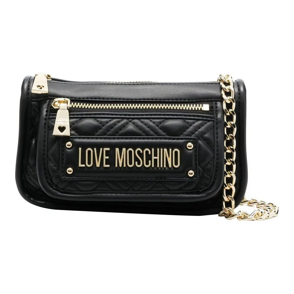 LOVE MOSCHINO Полиуретан Сумка через плечо Сумка на плечо Женская Черная