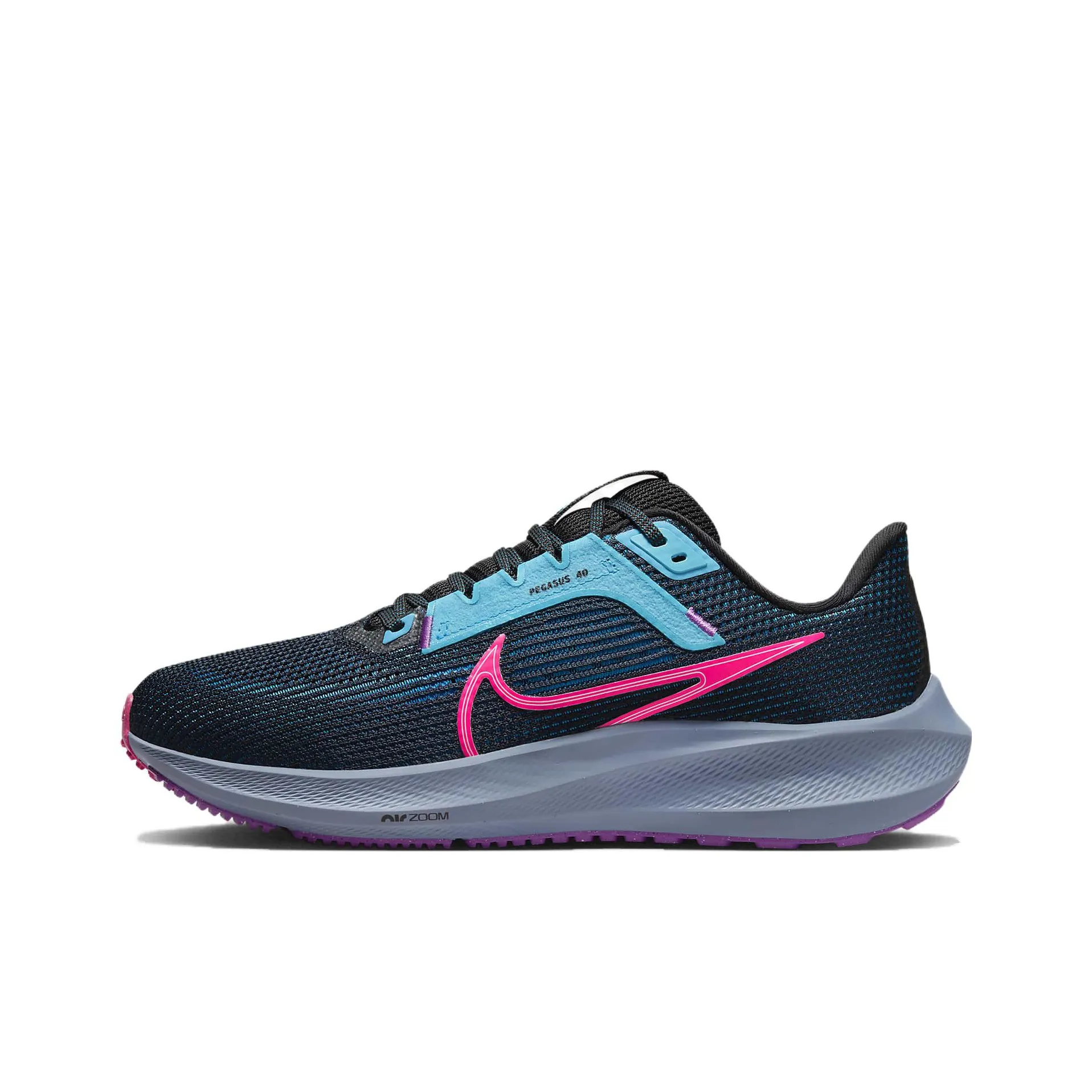 Nike Pegasus 40 Se Black Baltic Blue Hyper Pink Women's