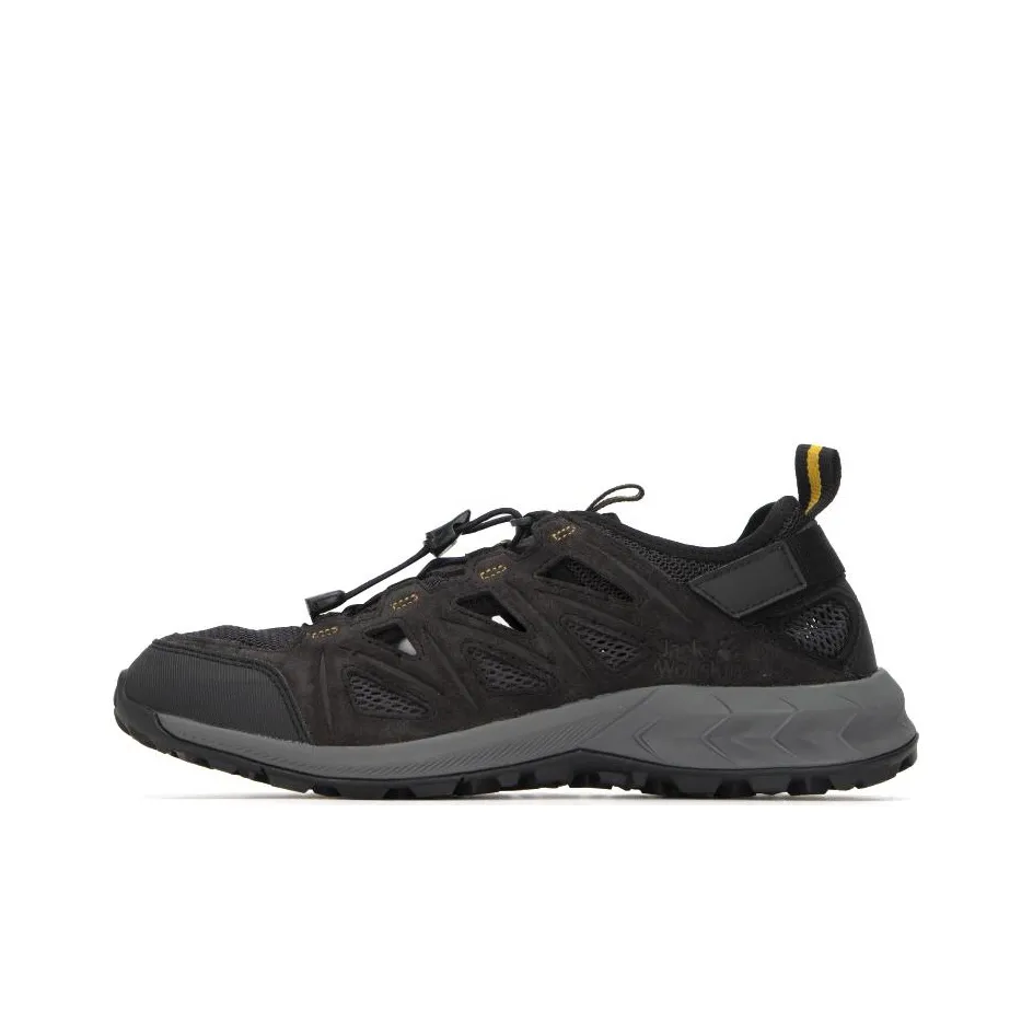 Jack Wolfskin Woodland 2 Hybrid Low Outdoor Shoes Men's Gray Yellow