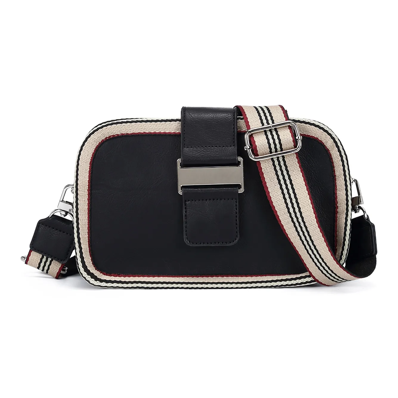 Slazenger ПУ (полиуретан) Camera Сумка Сумка через плечо Стандартная Унисекс Черный