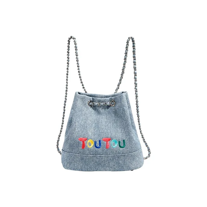 TOUTOU PU Backpack Medium Size Women's Multicolor