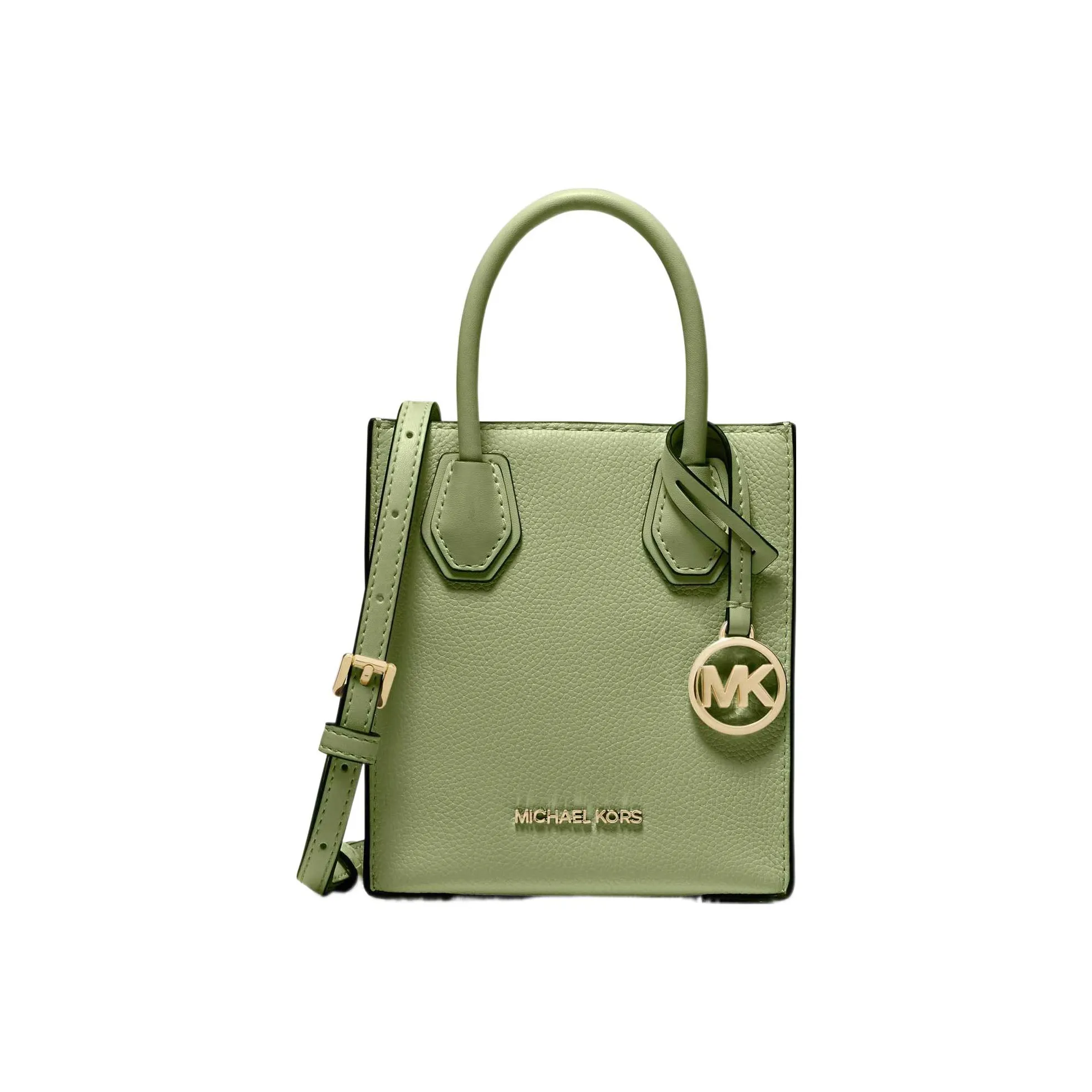 MICHAEL KORS Mercer Leather Trunk Bag Handbag Shoulder Bag Crossbody Bag Mini Women's Matcha Green