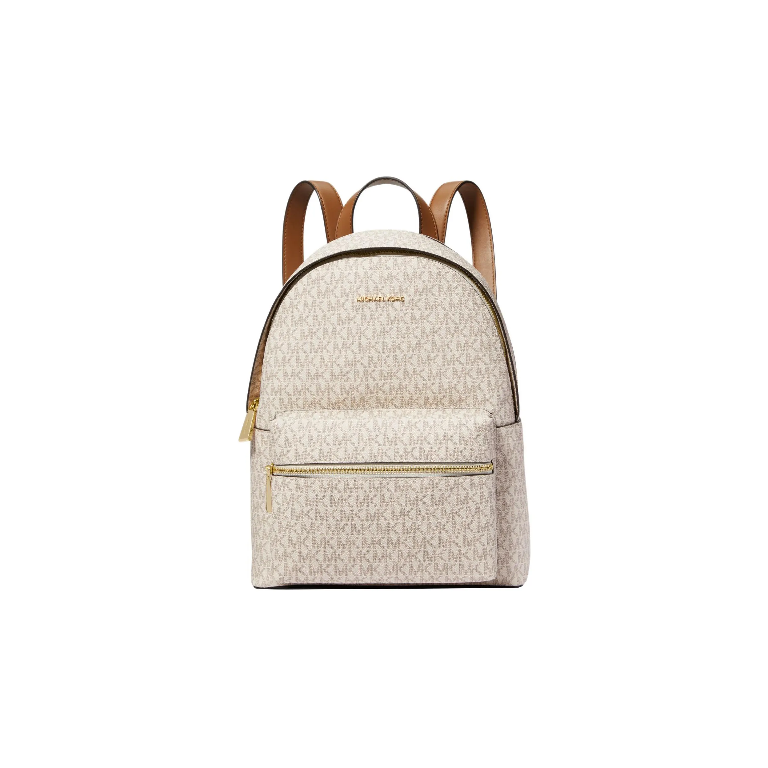 MICHAEL KORS Canvas Backpack Medium Size Women's Vanilla White